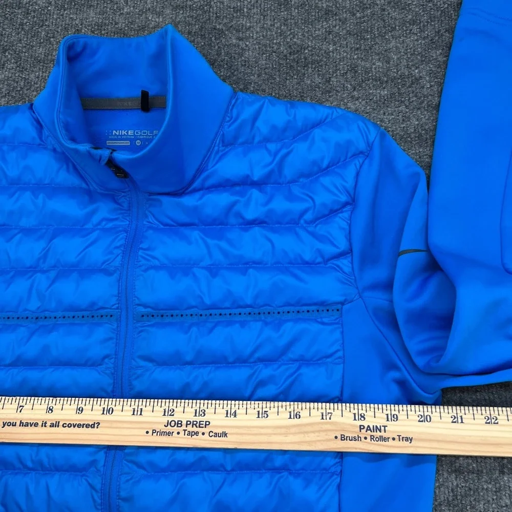 Nike Golf Aeroloft Jacket Mens Medium Blue Puffer Full Zip Quilted 687016-406